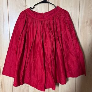 Vixen by Micheline Pitt - Red Swing Skirt with Pockets